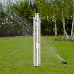 220V 3 Inch Submersible Deep Well Pump 250W 80m Head with 20m Cable, Energy-Efficient, for Home, Farm, Garden Irrigation Supply