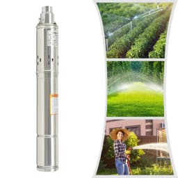 220V 3 Inch Submersible Deep Well Pump 250W 80m Head with 20m Cable, Energy-Efficient, for Home, Farm, Garden Irrigation Supply