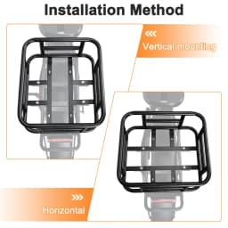 Rear Bike Basket Bicycle Cargo Rack Bag Large Capacity Fron E-Bike Basket Bike Baskets Rear Rack for Outdoor Travel Shopping