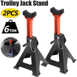2PCS 6T Safety Jack Stands Heavy Duty Adjustable Axle Stands for Car SUV Pickup Lifting Repair