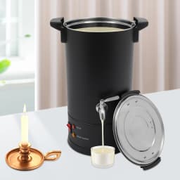 10L 1800W Electric Stainless Steel Wax Melt Kit Temperature Control Wax Melter for Candle Making Large Electric