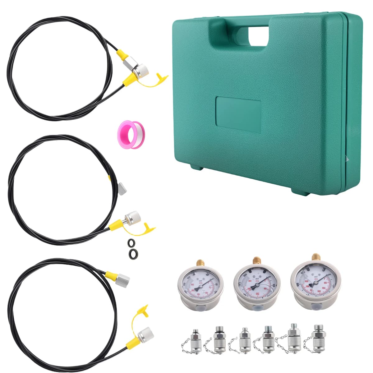 Universal 8600PSI Hydraulic Pressure Test Kit for Mining Equipment new