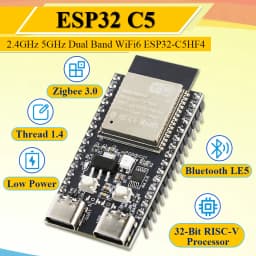 ESP32-C5-DevKitC-1 Development Board Dual-frequency 2.4G 5GHz WiFi Module with Pin N4 4MB Flash WIFI 6 CH340 30PIN ESP32 C5