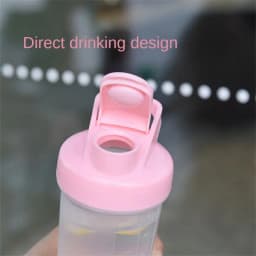 300ML Blender Shaker Bottle with Stainless Ball BPA Free Plastic Protein Shakes Leakproof for Powder Workout Gym Sport