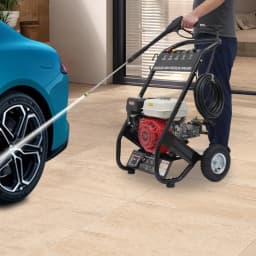 4-Stroke Single Cylinder High Pressure Gasoline Washing Machine High Pressure Cleaner Washer 3400r/Min for Courtyards/Cars/RVs