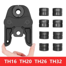 Jaw + Molds TH16, TH20, TH26, TH32 Hydraulic PEX, PB Tube Fittings Pipe Crimping Tool Pliers