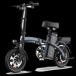 URLIFE F1L Adult Electric Bike 250W Motor 14 Inch Foldable City Commuter Bike with Rear Rack Unisex