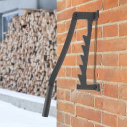 Wall Mounted Kindling Splitter Firewood Splitter High Carbon Steel Kindling Wood Log Cutter Firewood Splitter W/1 Pair*gloves