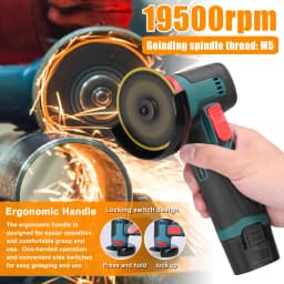inch Electric Grinding Tool Brush Motor Multifunctional Angle Grinding Machine Handheld Lithium Cutter Utility Power Tool