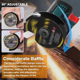 inch Electric Grinding Tool Brush Motor Multifunctional Angle Grinding Machine Handheld Lithium Cutter Utility Power Tool