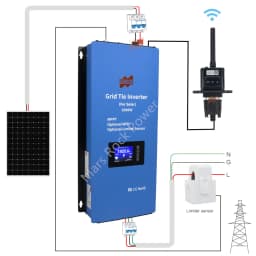 2000W Solar PV Limit Sensor Inverter with LED Display DC45-90V to AC 230V Household Solar Grid on Inverter Shipping From EU
