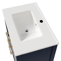 Freestanding Bathroom Vanity with Ceramic Sink High Quality Painted MDF Board Bathroom Storage Furniture No Faucet and Drain