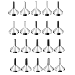 5/10/20/30Pcs Stainless Steel Mini Funnel Kitchen Oil Liquid Funnel Detachable Filter Wide Mouth Funnel Canning Packaging Tools