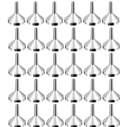 5/10/20/30Pcs Stainless Steel Mini Funnel Kitchen Oil Liquid Funnel Detachable Filter Wide Mouth Funnel Canning Packaging Tools