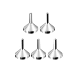 5/10/20/30Pcs Stainless Steel Mini Funnel Kitchen Oil Liquid Funnel Detachable Filter Wide Mouth Funnel Canning Packaging Tools