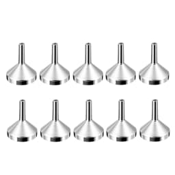 5/10/20/30Pcs Stainless Steel Mini Funnel Kitchen Oil Liquid Funnel Detachable Filter Wide Mouth Funnel Canning Packaging Tools