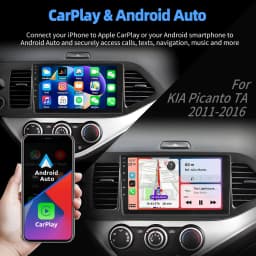 ESSGOO For KIA PICANTO TA 2011-2016 Android 15 9" Apple CarPlay Android auto Car Stereo Radio GPS Nav BT USB FM WIFI Mirror link