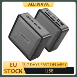 Alliwava U58 Mini Pc, Amd Ryzen 7 5825U 8 Cores Max 4.5Ghz 16Gb Ram 512Gb Ssd, Wifi 6E Bluetooth 5.2, 2*Usb3.0, 2*Usb2.0, 1*Rj45