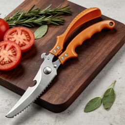 SAEIV Professional Kitchen Scissors Heavy Duty Multi-functional Poultry Shears Cuts Chicken Bones Fish Scaler Bottle Opener