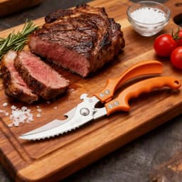 SAEIV Professional Kitchen Scissors Heavy Duty Multi-functional Poultry Shears Cuts Chicken Bones Fish Scaler Bottle Opener