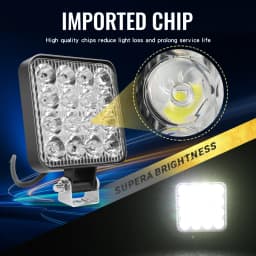 Braveway 4" Mini LED Work Light Bar Super Bright Offroad Driving Lamp Waterproof Fog Light for Truck Jeep ATV SUV Truck 12V 24V