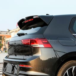 Carbon Pattern Rear Roof Spoiler Tail Top Wing For VW Golf 8/MK8 GTI R 2021-2024