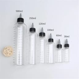 Plastic Needle-Nosed Scale Squeeze Bottle Squeezable Empty Bottle With Leak-Proof For Travel Cosmetics Storage Container