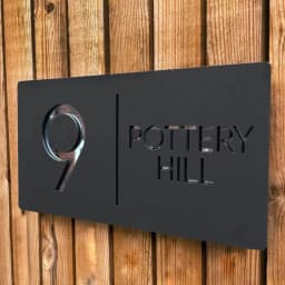 Custom Laser-Cut Acrylic Sign, Nordic 3D Floating Door Sign, Modern House Sign, Exterior Address, 2D Flat Name