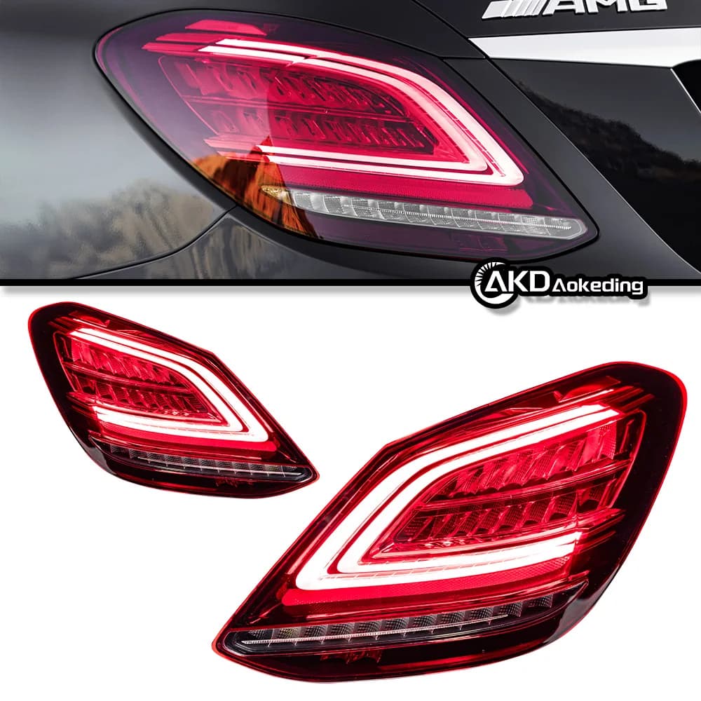 CG Dynamic DRL LED Rear Taillight Fits Mercedes-Benz W205 C-Class 2014-2021