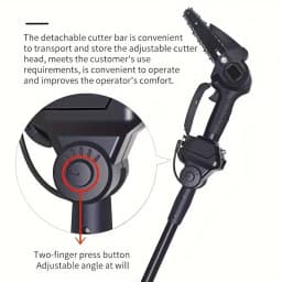 21V Cordless Pole Saw, 6 Inch 2-in-1 Electric Mini Chainsaw with 4Pcs Extension Rod, 5 Adjustable Angles, Handheld Tree Trimmer for Branch Pruning Garden Cutting