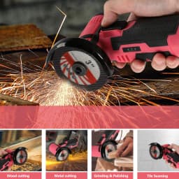TKKEACE 12V Mini 3 Inch Brushless Electric Angle Grinder Micro Lithium-ion Polisher Diamond Cutting Grinding Machine Men Gift