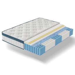 Tribesigns Mattress 90x200x25cm, 7-Zone Pocket Spring Mattress H3 Medium, Orthopedic Spring Mattress with Gel Memory Foam
