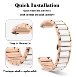 18mm Ceramics Strap For Xiaomi Watch S4 41mm Bracelet For Huawei Watch 5 GT5Pro 42mm GT6 GT5 GT4 41mm Women Band Accessories