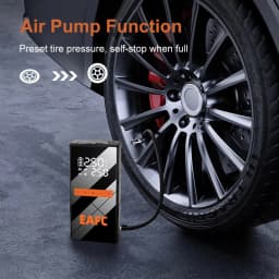 Ultimate Car Emergency Kit: 1200A Jump Starter, 150PSI Air Pump, Tire Repair, SOS Light & Tools Included