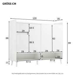 Closet Sideboard Shoe Wardrobe with Adjustable Folding Minimalist Design and Solid Wood Legs Organizer