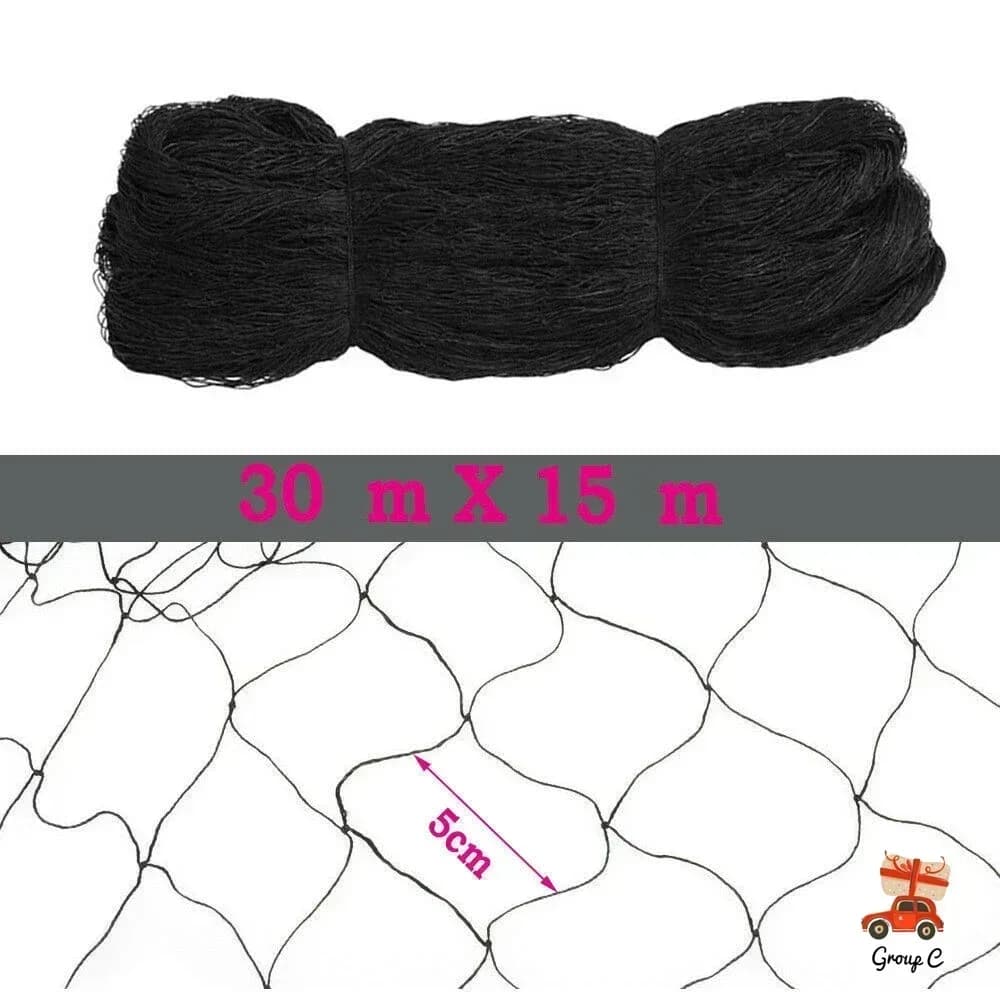 Bird Netting, 50x100FT Anti-Bird Netting Garden Farm Plant Net Nylon Catching Mesh Poultry Fish Net for Nautical Decoration