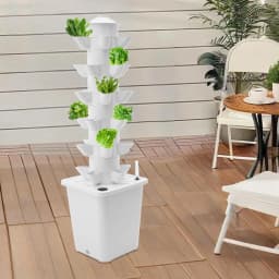 6-Tier Hydroponic Growing System 30 Plant Garden Hydroponics Vertical Growing Kit Soilless Cultivation for Fresh Vegetables