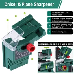 POSENPROElectric Multifunction Sharpener 65W Knife Sharpener Twist Drill HSS Drill Scissor Chisel 3in1 Grinding Tool