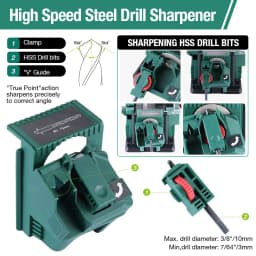 POSENPROElectric Multifunction Sharpener 65W Knife Sharpener Twist Drill HSS Drill Scissor Chisel 3in1 Grinding Tool