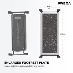 AWEDA Premium Adjustable Guitar Footrest for Classical Guitar – Lightweight Stable and Ultra-Durable