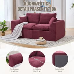 Modern Minimalist Fabric Sofa,soft and Comfortable, Equipped with Pillows, Nordic Style, Suitable for Living Room and Bedroom