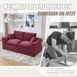 Modern Minimalist Fabric Sofa,soft and Comfortable, Equipped with Pillows, Nordic Style, Suitable for Living Room and Bedroom