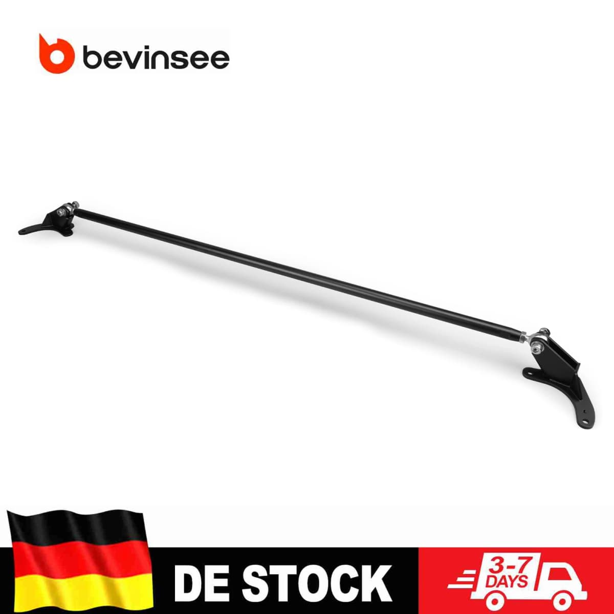 BEVINSEE Front Tower Bar Front Chassis Brace for VW for Golf 7/7.5 GTI R Sportwagen/Alltrack