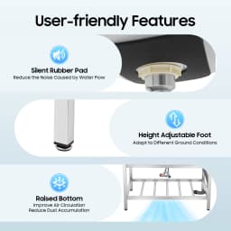 Stainless Steel Kitchen Utility Sink Freestanding Outdoor Kitchen Sink With Faucet Single Bowl For Washing Utensils, Ingredients