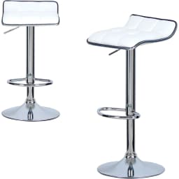 WOLTU 2PCs/Set Bar Stools Hight-Adjustable Counter Stool Faux Leather Well Padded Seat Dining Room Chair Swivel Bar Chair
