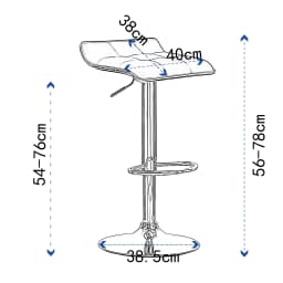 WOLTU 2PCs/Set Bar Stools Hight-Adjustable Counter Stool Faux Leather Well Padded Seat Dining Room Chair Swivel Bar Chair