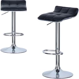 WOLTU 2PCs/Set Bar Stools Hight-Adjustable Counter Stool Faux Leather Well Padded Seat Dining Room Chair Swivel Bar Chair