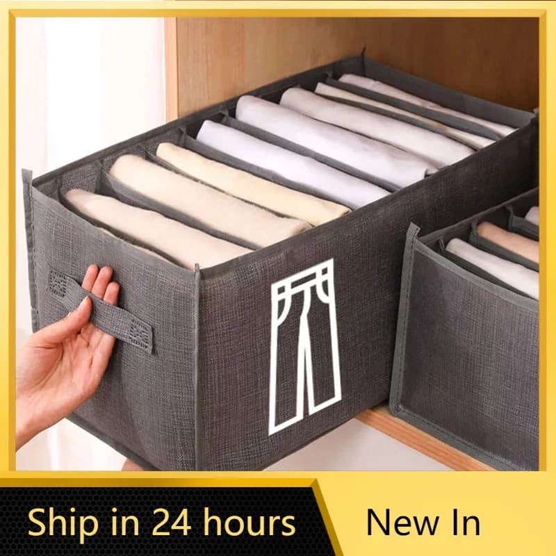 Pants Jeans Storage Box Drawers Organizer for Underwear Bra Socks Wardrobe Clothes Organizer Cabinet T-Shirt Organizers Storage