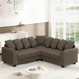 L-Shaped 5-Seat Modular Combo Sofa Corner Design Multi-Scene Living Room Sofa