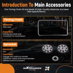 Timing Chain Kit & Sprocket Assembly for Seat Toledo Cordoba 03C109571F